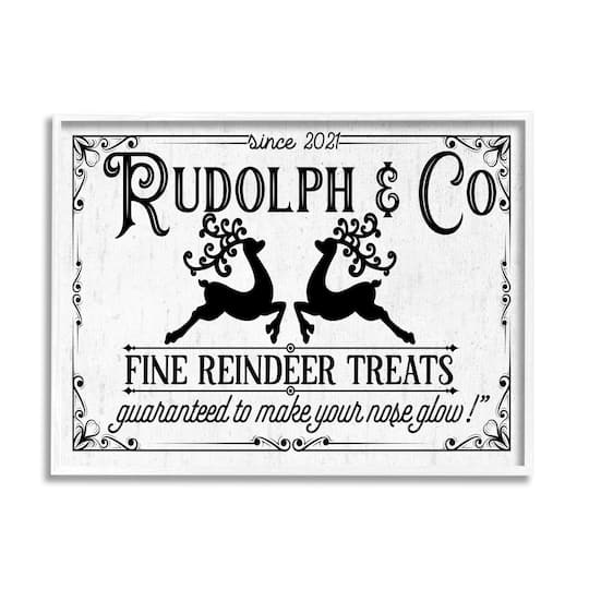 Stupell Industries Rudolph &#x26; Co Vintage Sign Framed Giclee Art